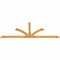Ekena Millwork Richland Rough Sawn Timber Gable Bracket, Western Red Cedar, 108"W x 40"H x 2"D x 4"F, 9/12 Pitch GBW108X40X0204RIC00RWR - alternate 4